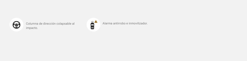 Íconos de seguridad para Onix 2023: columna de dirección colapsable al impacto y alarma antirrobo e inmovilizador
