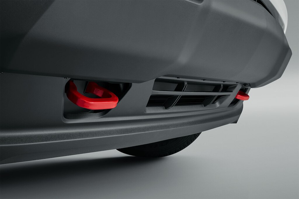 Anillos de arrastre frontales en rojo para Chevrolet Colorado 2025, todoterreno 4x4