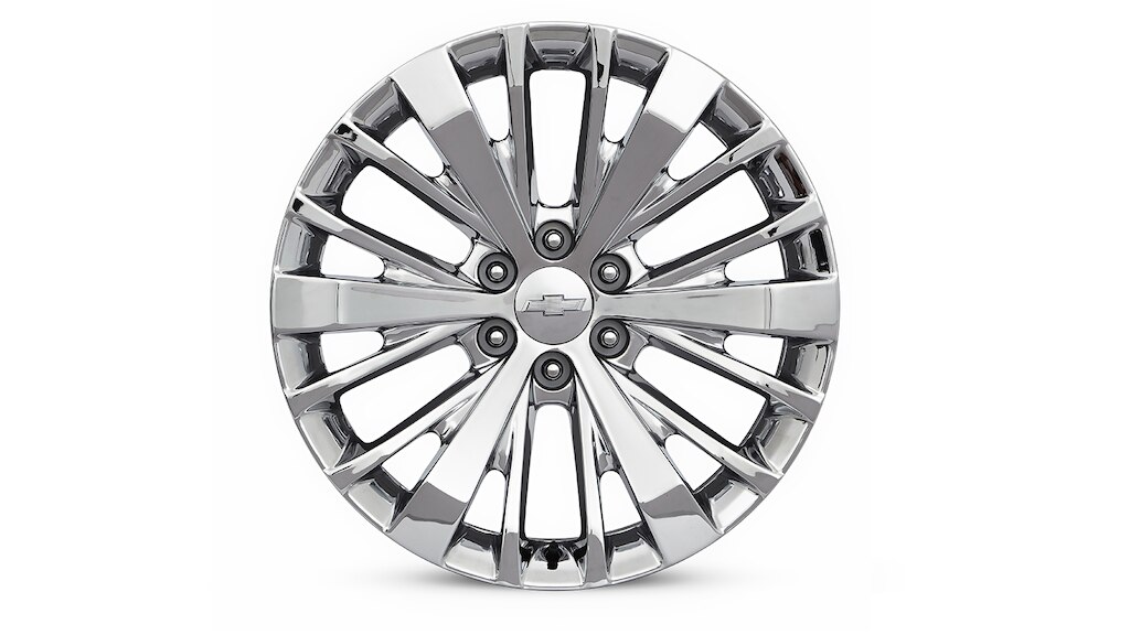 Rin en aluminio de 22 pulgadas cromado de 6 brazos diseño 3 para tu camioneta Chevrolet Silverado Turbo 2025