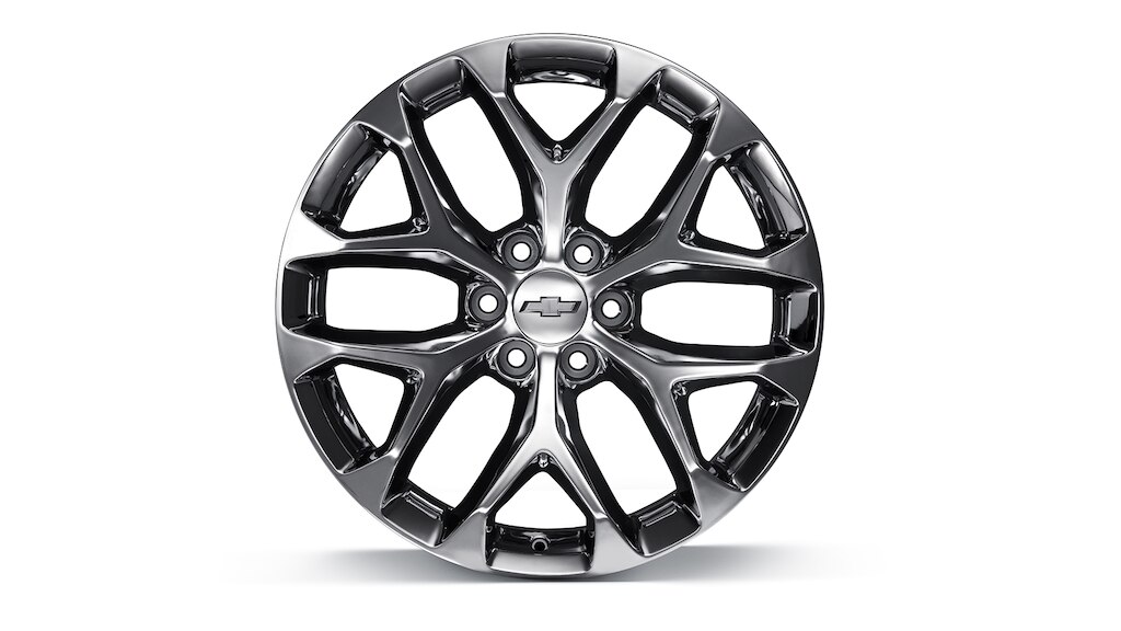 Rin en aluminio de 22 pulgadas cromado de 6 brazos para Chevrolet Silverado Turbo 2025, camioneta de trabajo