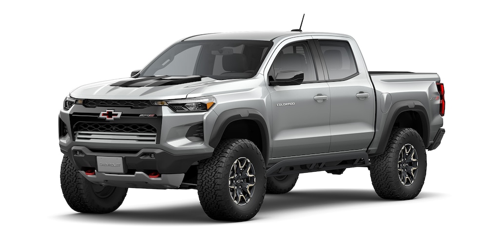 Camioneta todoterreno 4x4 Chevrolet Colorado ZR2 2025 en color gris tiburón