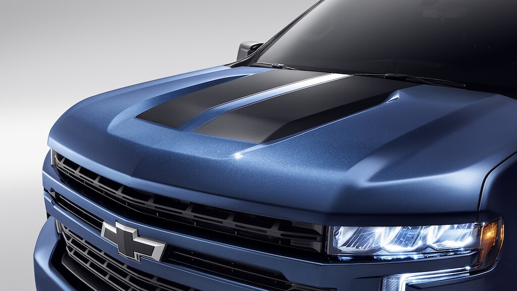 Calcomanía rally en negro para tu camioneta, Chevrolet Silverado Turbo 2025