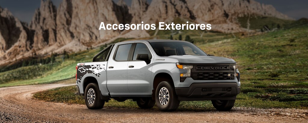 Catálogo de accesorios externos para tu camioneta de trabajo Chevrolet Silverado Turbo 2025