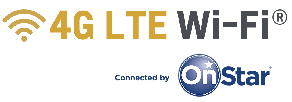 Logotipo de OnStar 4G LTE con conectividad Wi-Fi